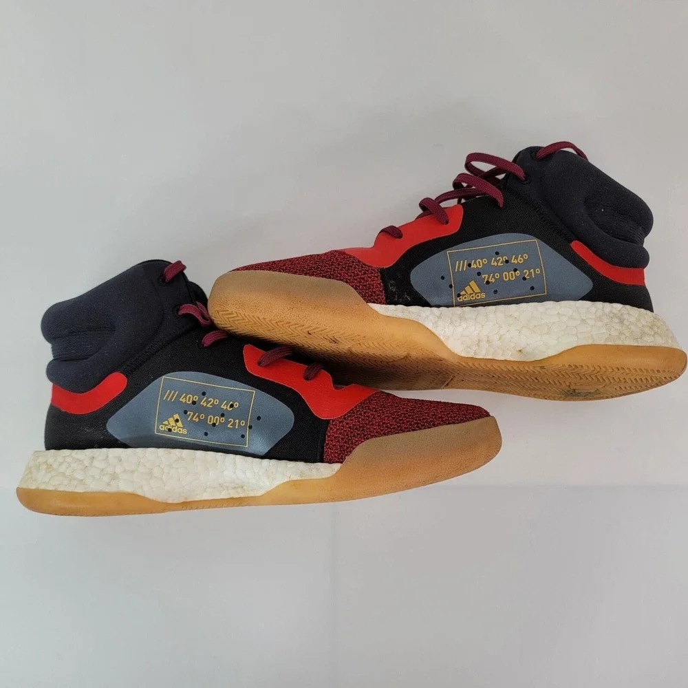 Adidas Marquee Boost J Basketball Shoes Youth / Men 7 BB9319‎ Red Black Gray